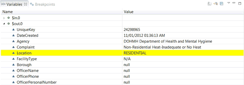 Code Debugging Variables