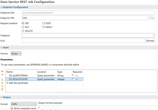 data-service-parameters