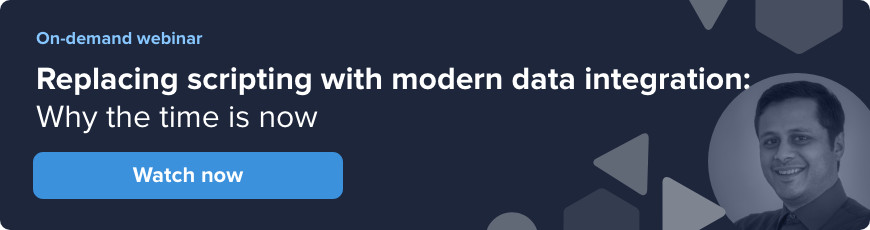 Webinar - Replacing scripting with modern data integration - watch now